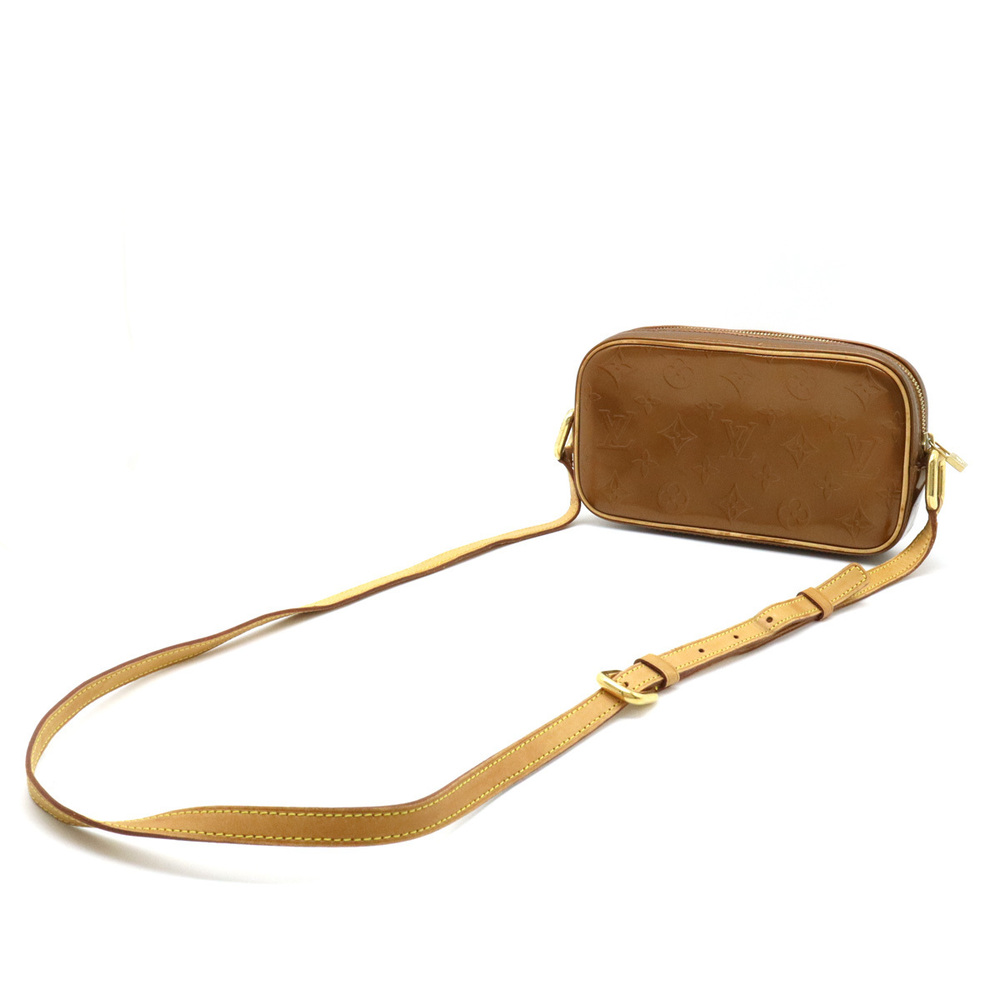 Louis Vuitton MM Bag Enamel Shoulder Christie Bronze